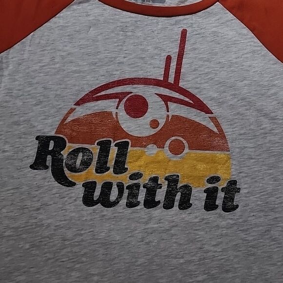 Disney Star Wars BB-8 Roll with It Shirt Size M - Picture 4 of 7